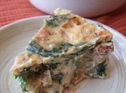 A picture of vegetable quiche