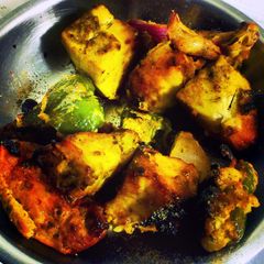 A picture of Indian Paneer Tikka (blow your head off).