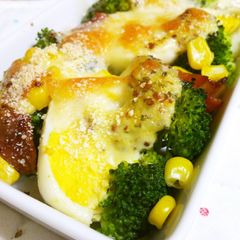 A picture of Rich Baked Broccoli with Cheese.