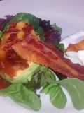 Sweet and Sour Egg, Bacon and Avo Salad