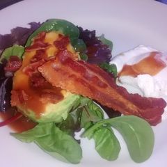 A picture of Sweet and Sour Egg, Bacon and Avo Salad.