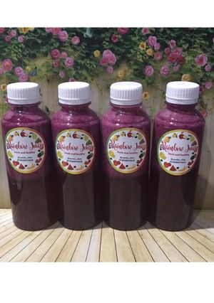Foto resep Diet Juice Dragon Fruit Grape Lime Plum Samhong