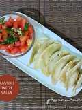 Ravioli with Salsa