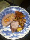 Colita de Cuadril rellena con papas rústicas