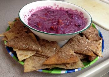 Unique Recipe Fruit Salsa And Cinnomon Sugar Chips gluten and dairy free Delicious and Healthy