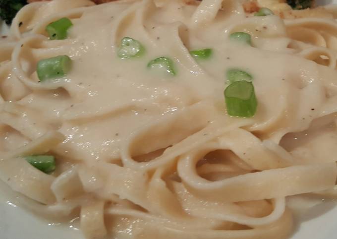 Simple Way to Make Award-winning Skinny lactose free Alfredo Sauce