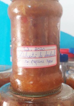 O poză a rețetei Dulceață de dovlecel și pepene roșu.