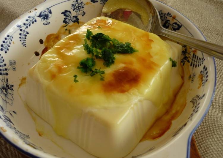 Toasted Silken Tofu with Cheese