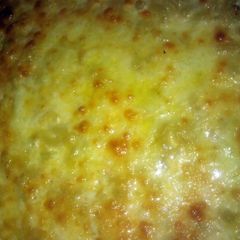 A picture of Baked macaroni and cheese.
