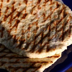 A picture of Sophie's parmesan garlic and herb flatbreads.