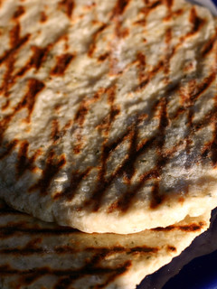 A picture of Sophie's parmesan garlic and herb flatbreads.