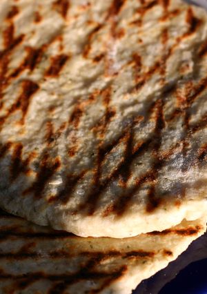 A picture of Sophie's parmesan garlic and herb flatbreads.