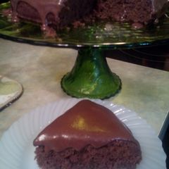 A picture of sunshines buttermilk cocoa cake.
