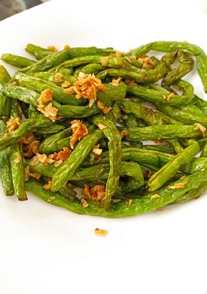 Foto resep Tumis buncis bawang putih ala Chinese restaurant