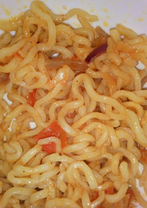 A picture of Masala maggi.