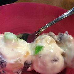 A picture of Rainbow Jelly Ice-cream.