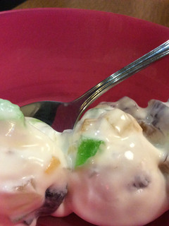 A picture of Rainbow Jelly Ice-cream.