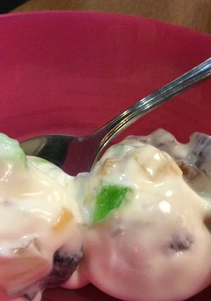 A picture of Rainbow Jelly Ice-cream.