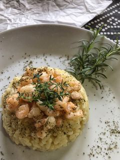 Fehérboros-garnélás rizottó 🍤🍋 recept fotója