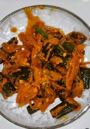 A picture of Dahi Bhindi.