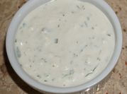 A picture of spring onion garlic dip