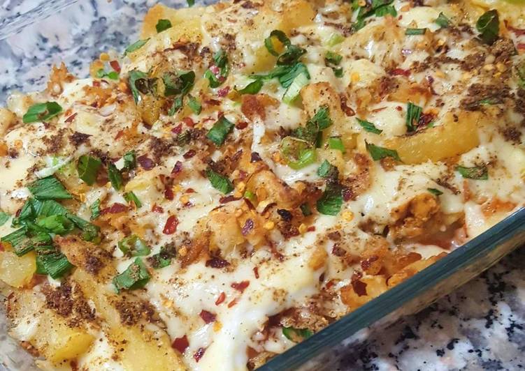 Recipe of Homemade &#34;Loaded Pizza Fries&#34;