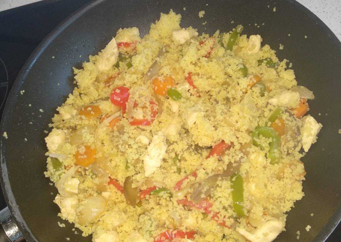 Cuscús con pollo al curry