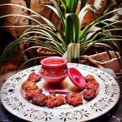 A picture of Rice Pakoray.