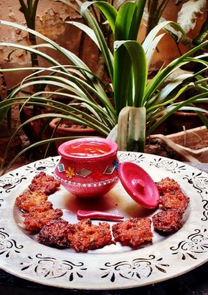 A picture of Rice Pakoray.