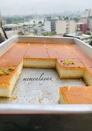 صورة لوصفة بسبوسه بالقشطه ع طريقتي memoalayan🤗