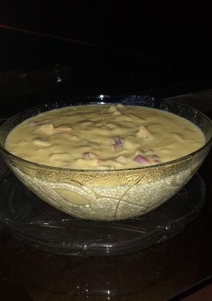 A picture of Fruit custard.