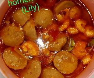 Cara Cepat Bakso udang saos padang Nikmat Lezat Cara Cepat Bakso udang saos padang Nikmat Lezat