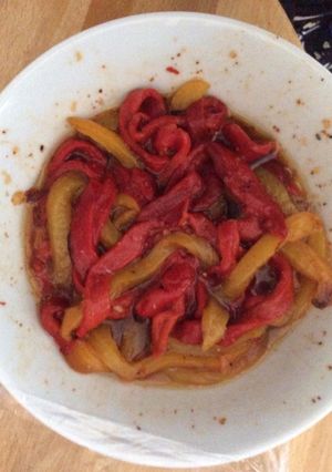 Une photo de Salade de poivrons