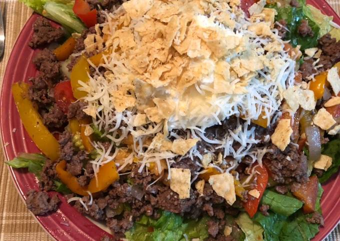 Recipe of Any-night-of-the-week Beef taco salad