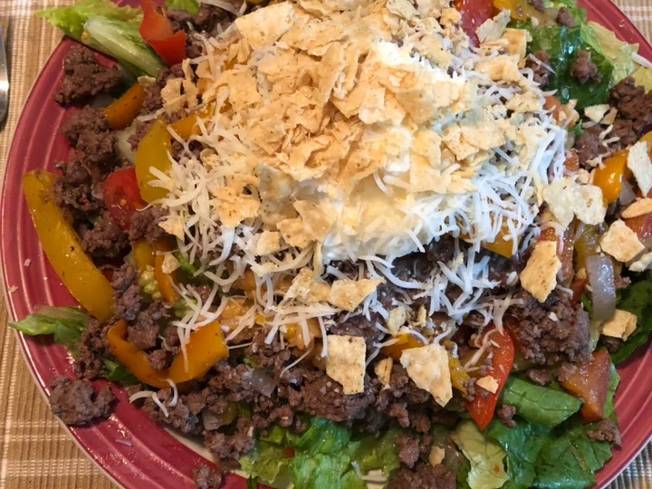 Easy Steps to Prepare Recipes Beef taco salad the  Makes Drooling Appealing.