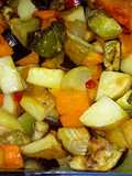 Verduras al horno con un toque dulzón