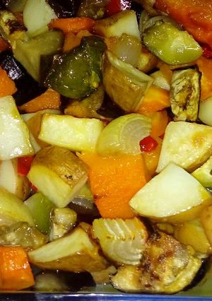Una foto de Verduras al horno con un toque dulzón