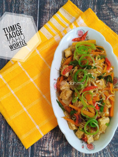 Foto resep Tumis Taoge Tahu Wortel