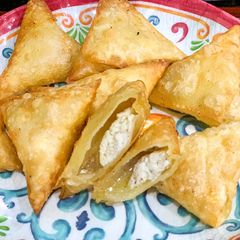 Feta Cheese Samosas A picture of Feta Cheese Samosas.