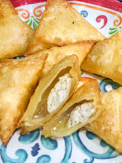 A picture of Feta Cheese Samosas.
