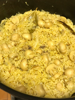 Una foto de Risotto con Champiñones