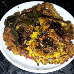 A picture of Bitter gourd roast.