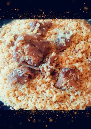 صورة لوصفة أرز باللحم