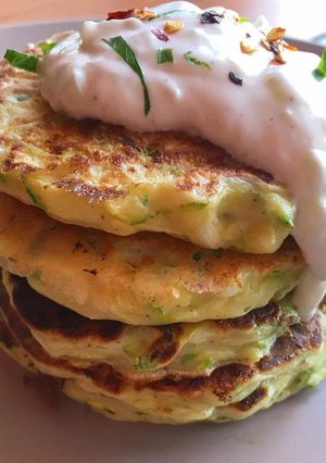 Φωτογραφία της συνταγής Υγιεινά pancakes με κολοκυθάκια