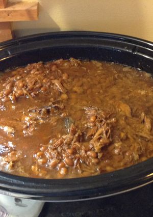 A picture of Pulled Pork And Beans.