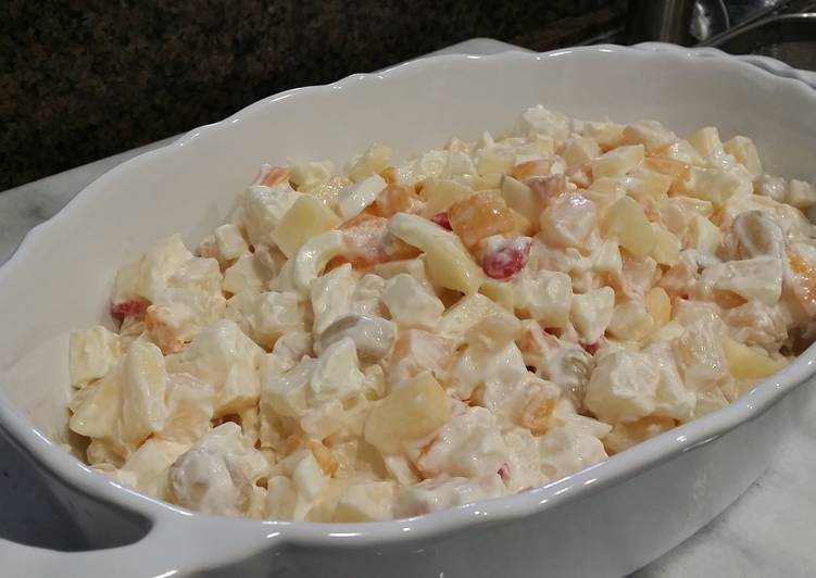 How to Prepare Homemade Potato Fruit Salad