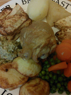 A picture of Low Calorie & Quick Roast Celeriac, parsnips & potatoes.