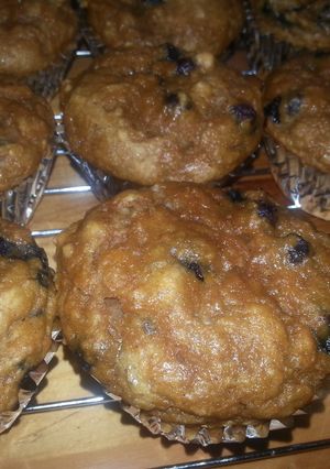 A picture of Blueberry Pumpkin Muffins.