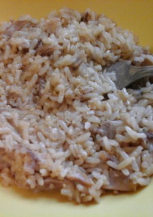 A picture of Irmgards Pork & Rice.