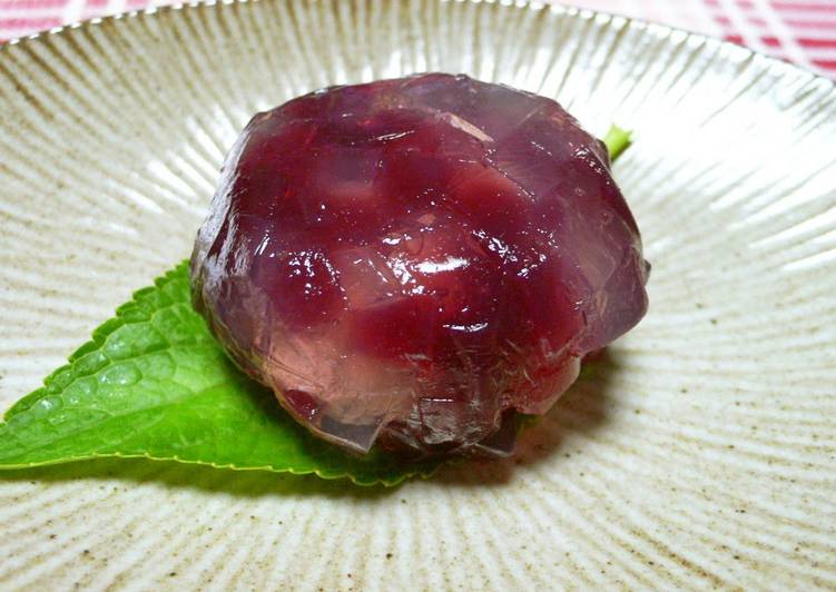 Easiest Way to Cook Delicious Hydrangea (Japanese Confectionery) Made with Simmered Beans